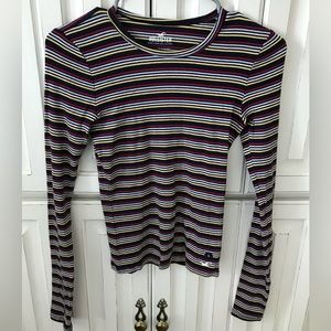 Hollister Striped Long-Sleeve Tee